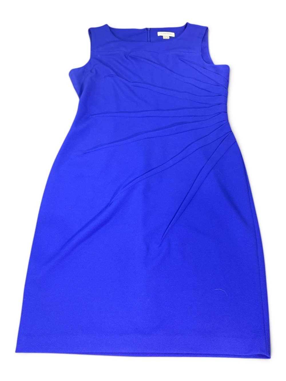 Calvin Klein Cobalt Blue Sleeveless Sheath Dress size 10 - Picture 4 of 7
